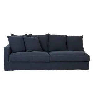 Sketch Sloopy 3 Seater Left Arm Sofa - Ink Linen by null, a Sofas for sale on Style Sourcebook