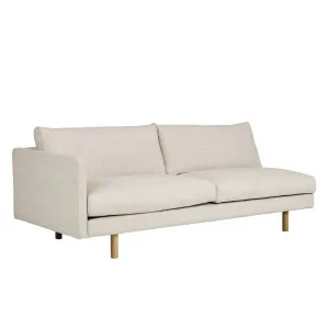 Sketch Base 2 Seater Left Arm Sofa - Oatmeal - Light Oak by null, a Sofas for sale on Style Sourcebook