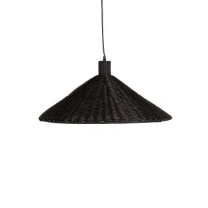 Finley Woven Pendant - Black by null, a Pendant Lighting for sale on Style Sourcebook