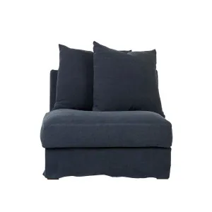 Sketch Sloopy 3 Seater Left Arm Sofa - Ink Linen by null, a Sofas for sale on Style Sourcebook