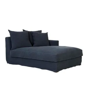 Sketch Sloopy 3 Seater Left Arm Sofa - Ink Linen by null, a Sofas for sale on Style Sourcebook