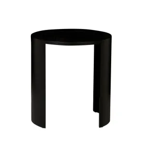 Oberon Crescent Side Table - Matt Dark Oak by null, a Side Table for sale on Style Sourcebook