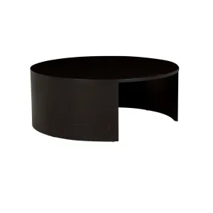 Oberon Crescent Coffee Table - Matt Dark Oak by null, a Coffee Table for sale on Style Sourcebook