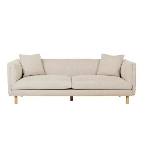 Sidney Fold 3 Seater Sofa - Barley - Natural Ash Veneer by null, a Sofas for sale on Style Sourcebook