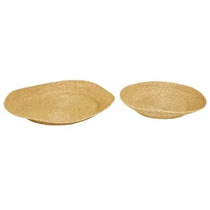 Lark Woven Low Set of 2 Bowls - Moss by null, a Decorative Plates & Bowls for sale on Style Sourcebook