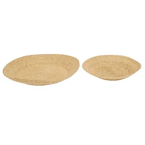 Lark Woven Low Set of 2 Bowls - Natural by null, a Decorative Plates & Bowls for sale on Style Sourcebook