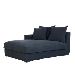 Sketch Sloopy 3 Seater Left Arm Sofa - Ink Linen by null, a Sofas for sale on Style Sourcebook