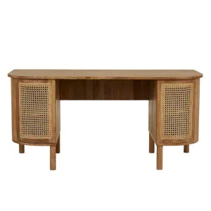 Willow Curve Desk - Natural Teak by null, a Desks for sale on Style Sourcebook