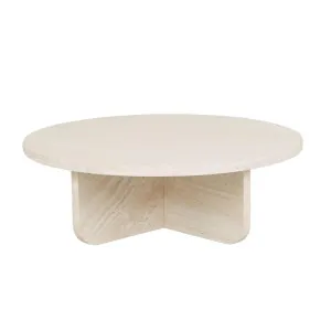 Amara Curve Coffee Table - Natural Travertine by null, a Coffee Table for sale on Style Sourcebook