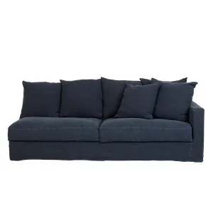 Sketch Sloopy 3 Seater Left Arm Sofa - Ink Linen by null, a Sofas for sale on Style Sourcebook
