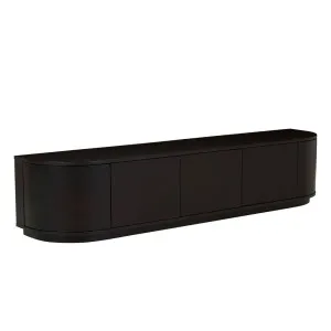 Oberon Crescent Entertainment Units - Matt Dark Oak by null, a Entertainment Units & TV Stands for sale on Style Sourcebook
