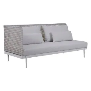 Cabana Link 2 Seater Left Arm Sofa - Snow - Chalk by null, a Outdoor Sofas for sale on Style Sourcebook
