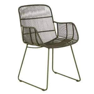 Marina Laze Dining Armchair - Moss - Moss by null, a Outdoor Chairs for sale on Style Sourcebook
