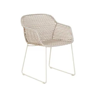 Cabana Link Dining Arm Chair - Linen - Sand by null, a Outdoor Chairs for sale on Style Sourcebook