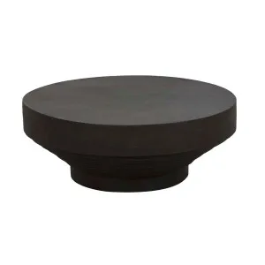 Mauritius Drum Coffee Table - Black Fleck - Ebony by null, a Tables for sale on Style Sourcebook
