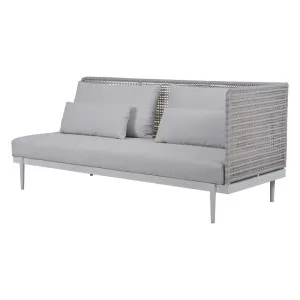 Cabana Link 2 Seater Left Arm Sofa - Snow - Chalk by null, a Outdoor Sofas for sale on Style Sourcebook