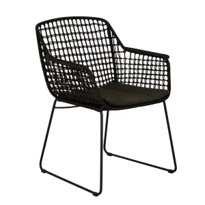 Granada Island Dining Armchair - Licorice - Licorice by null, a Outdoor Chairs for sale on Style Sourcebook