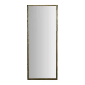 Verona Ribbed Floor Mirror - Antique Brass by null, a Mirrors for sale on Style Sourcebook