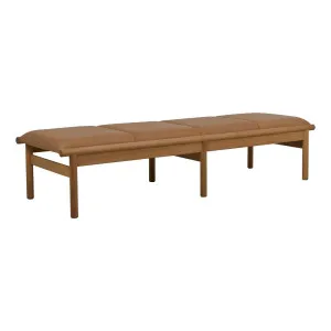 Tolv Neuf Bench Seat - Camel Leather - Light Oak by null, a Benches for sale on Style Sourcebook