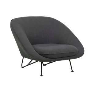 Tolv Portobello Metal Sofa Chair - Thyme - Black by null, a Chairs for sale on Style Sourcebook