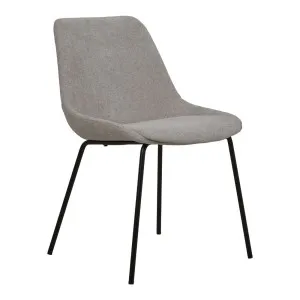 Muse Dining Chair - Grey Steel - Black Metal by null, a Chairs for sale on Style Sourcebook