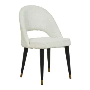 Lewis Dining Chair - Snow Boucle - Black by null, a Chairs for sale on Style Sourcebook