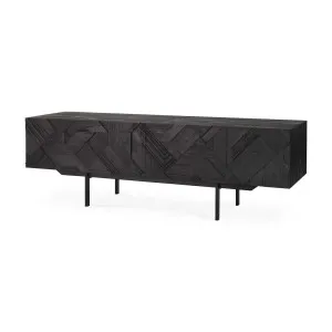 Ethnicraft Graphic Entertainment Unit - Black - Black by null, a Entertainment Units & TV Stands for sale on Style Sourcebook