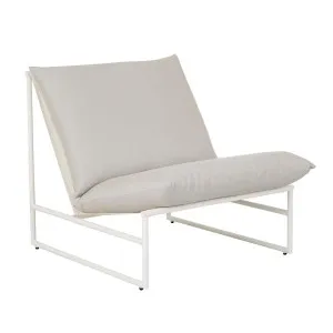 Pier Sling Occasional Chair - Light Grey - White by null, a Outdoor Chairs for sale on Style Sourcebook