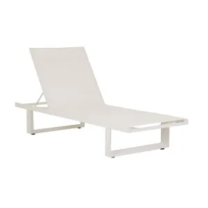 Pier Sleigh Sunbed - White - White by null, a Outdoor Sunbeds & Daybeds for sale on Style Sourcebook