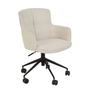 Walter Office Chair - Seashell - Black Metal by null, a Chairs for sale on Style Sourcebook