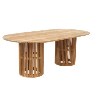 Banksia Oval Dining Table - Natural Teak by null, a Tables for sale on Style Sourcebook