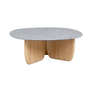Sketch Eden Coffee Table - White Marble - Light Oak by null, a Coffee Table for sale on Style Sourcebook