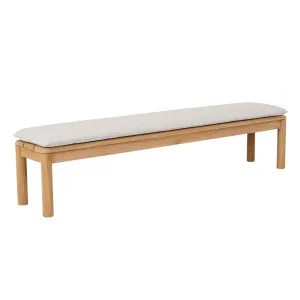 Lucy Bench Seat - Oyster - Natural Teak by null, a Outdoor Benches for sale on Style Sourcebook