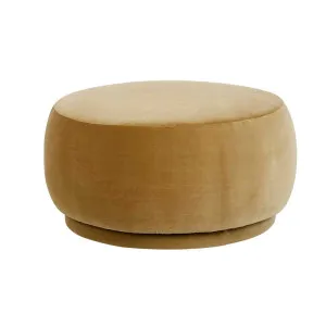 Kennedy Button Ottoman - Soft Moss Velvet by null, a Ottomans for sale on Style Sourcebook