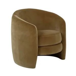 Kennedy Tenner Occasional Chair - Soft Moss Velvet by null, a Chairs for sale on Style Sourcebook
