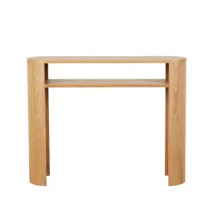 Classique Oval Small Shelf Console - Natural Ash by null, a Console Table for sale on Style Sourcebook
