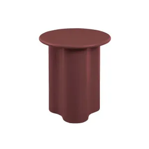 Artie Wave Side Table - Merlot by null, a Side Table for sale on Style Sourcebook