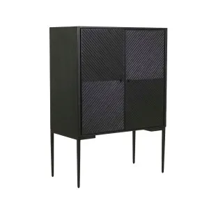 Finsbury Geo Storage Unit - Matt Black by null, a Sideboards, Buffets & Trolleys for sale on Style Sourcebook