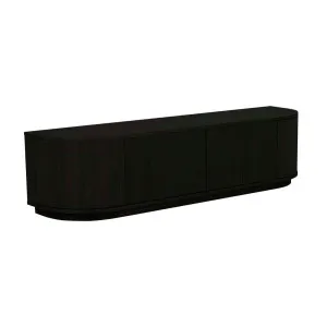 Oberon Crescent Entertainment Units - Matt Dark Oak by null, a Entertainment Units & TV Stands for sale on Style Sourcebook