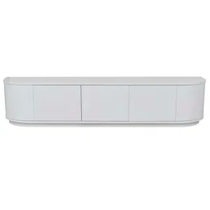 Oberon Crescent Entertainment Units - White Grain Ash by null, a Entertainment Units & TV Stands for sale on Style Sourcebook