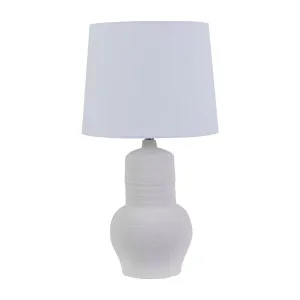 Lorne Globe Table Lamp - White Sand - White by null, a Table & Bedside Lamps for sale on Style Sourcebook