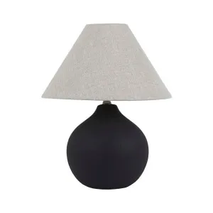 Lorne Ball Table Lamp - Black Sand - Wheat by null, a Table & Bedside Lamps for sale on Style Sourcebook