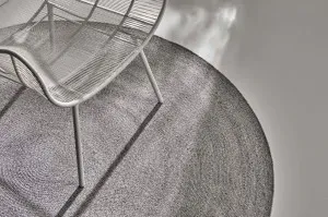Harbour Braid Round Rug - Silver by null, a Outdoor Rugs for sale on Style Sourcebook
