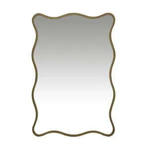 Verona Wave Mirror - Antique Brass by null, a Mirrors for sale on Style Sourcebook