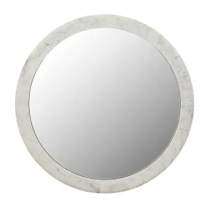 Rufus Round Mirror - Grey Vein Marble by null, a Mirrors for sale on Style Sourcebook