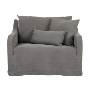 Sidney Slip Sofa Chair - Washed Smoke by null, a Chairs for sale on Style Sourcebook