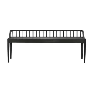 Ethnicraft Spindle Bench Seat - Black Oak by null, a Benches for sale on Style Sourcebook