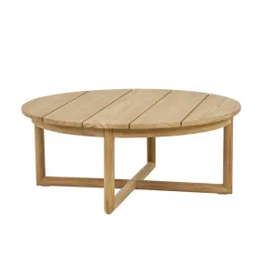 Wilomena Round Coffee Table - Natural Teak by null, a Tables for sale on Style Sourcebook
