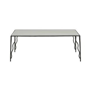 Celeste Coffee Table - White Marble - Black by null, a Coffee Table for sale on Style Sourcebook
