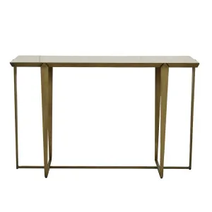 Ophelia Console - White Marble - Antique Brass by null, a Console Table for sale on Style Sourcebook